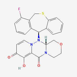 (R)-12-((S)-7-Fluoro-6,11-dihydrodibenzo[b,e]thiepin-11-yl)-7-hydroxy-3,4,12,12a-tetrahydro-1H-[1,4]oxazino[3,4-c]pyrido[2,1-f][1,2,4]triazine-6,8-dione