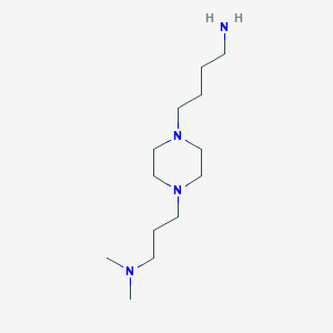 molecular formula C13H30N4 B13435796 N1-(3-Dimethylaminopropyl)-N4-(4-aminobutyl)piperazine 