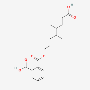 molecular formula C18H24O6 B13435797 Mono(4,5-dimethyl-8-carboxyoctyl)phthalate 