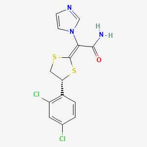 (R,E)-2-(4-(2,4-Dichlorophenyl)-1,3-dithiolan-2-ylidene)-2-(1H-imidazol-1-yl)acetamide