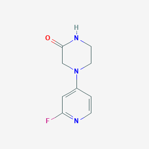 4-(2-Fluoropyridin-4-yl)piperazin-2-one