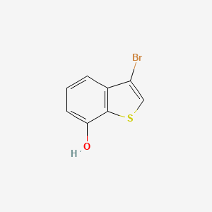 molecular formula C8H5BrOS B13435928 3-Bromo-1-benzothiophen-7-ol 