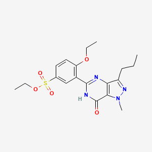 3-(6,7-Dihydro-1-methyl-7-oxo-3-propyl-1H-pyrazolo[4,3-d]pyrimidin-5-yl)-4-ethoxy-ethyl ester Benzenesulfonic acid