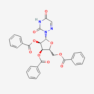 [(2R,3R,4R,5R)-3,4-dibenzoyloxy-5-(3,5-dioxo-1,2,4-triazin-2-yl)oxolan-2-yl]methyl benzoate