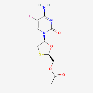 molecular formula C10H12FN3O4S B13435945 O-Acetylemtricitabine 