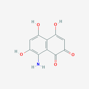 8-Amino-2,5,7-trihydroxy-1,4-naphthalenedione