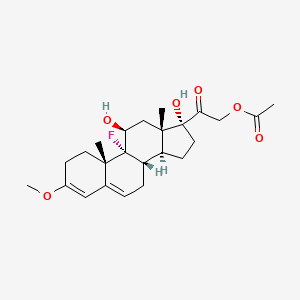 21-Acetate-9-fluoro-11beta,17,21-trihydroxy-3-methoxypregna-3,5-dien-20-one