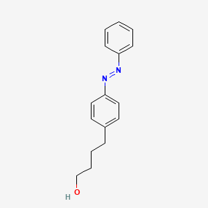 molecular formula C16H18N2O B13436041 4-[(1E)-2-phenyldiazenyl]-Benzenebutanol 