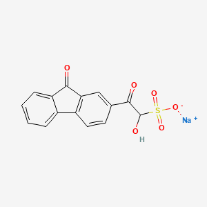 molecular formula C15H9NaO6S B1343605 Sodium 1-hydroxy-2-oxo-2-(9-oxo-9H-fluoren-2-yl)ethanesulfonate CAS No. 51367-77-2