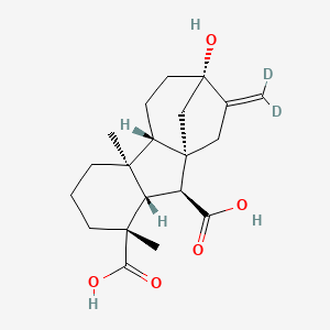 (1S,2S,3S,4R,8S,9S,12S)-13-(dideuteriomethylidene)-12-hydroxy-4,8-dimethyltetracyclo[10.2.1.01,9.03,8]pentadecane-2,4-dicarboxylic acid