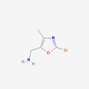 (2-Bromo-4-methyl-1,3-oxazol-5-yl)methanamine