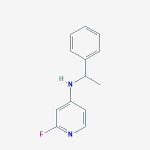 2-fluoro-N-(1-phenylethyl)pyridin-4-amine