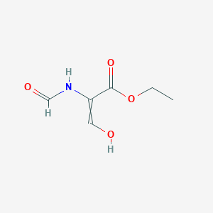 molecular formula C6H9NO4 B1343610 2-Propenoic acid, 2-(formylamino)-3-hydroxy-, ethyl ester 