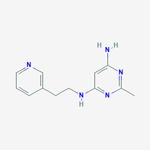 2-methyl-N4-(2-(pyridin-3-yl)ethyl)pyrimidine-4,6-diamine