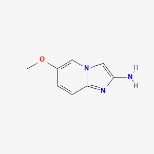 molecular formula C8H9N3O B13436149 6-Methoxyimidazo[1,2-a]pyridin-2-amine 