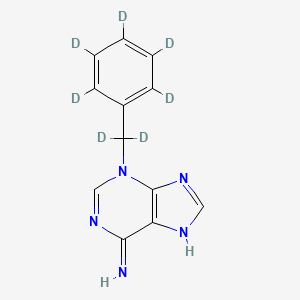 molecular formula C12H11N5 B13436157 N3-(Benzyl-D7)-Adenine 