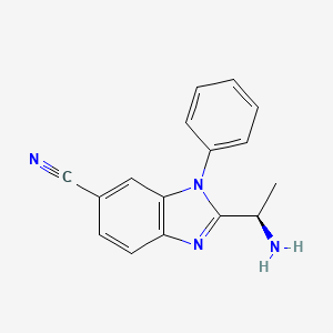 (R)-2-(1-Aminoethyl)-1-phenyl-1H-benzo[D]imidazole-6-carbonitrile