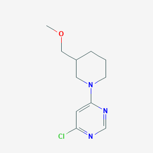 4-Chloro-6-(3-(methoxymethyl)piperidin-1-yl)pyrimidine