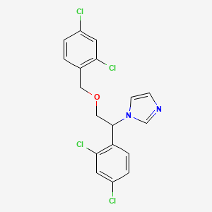 iso-Miconazole (1-[1-(2,4-Dichlorophenyl)-2-[(2,4-dichlorophenyl)methoxy]ethyl]-1H-imidazole)