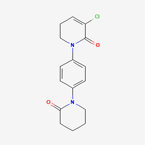 molecular formula C16H17ClN2O2 B13436317 3-Chloro-1-[4-(2-oxopiperidin-1-yl)phenyl]-5,6-dihydropyridin-2(1H)-one 