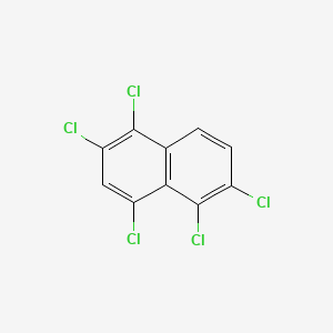 molecular formula C10H3Cl5 B13436319 1,2,4,5,6-Pentachloronaphthalene CAS No. 150224-20-7