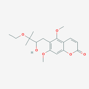 6-(3-Ethoxy-2-hydroxy-3-methylbutyl)-5,7-dimethoxychromen-2-one