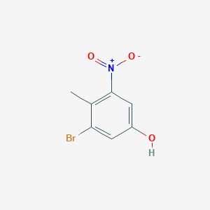 molecular formula C7H6BrNO3 B1343642 2-Bromo-4-hydroxy-6-nitrotoluene CAS No. 62827-40-1