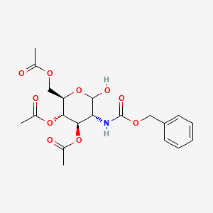 [(2R,3S,4R,5R)-3,4-diacetyloxy-6-hydroxy-5-(phenylmethoxycarbonylamino)oxan-2-yl]methyl acetate