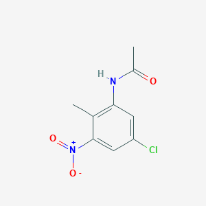 molecular formula C9H9ClN2O3 B1343643 N-(5-氯-2-甲基-3-硝基苯基)乙酰胺 CAS No. 885519-52-8