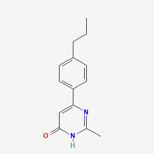 2-Methyl-6-(4-propylphenyl)pyrimidin-4-ol