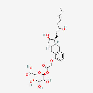 molecular formula C29H42O11 B13436437 Treprostinil Acyl-beta-D-Glucuronide 