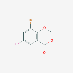 molecular formula C8H4BrFO3 B13436457 8-Bromo-6-fluoro-4H-benzo[d][1,3]dioxin-4-one 