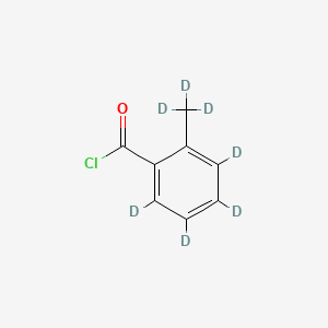 molecular formula C8H7ClO B13436492 O-Toluoyl Chloride-D7 