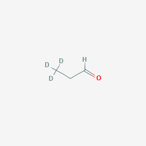 molecular formula C3H6O B13436497 Propionaldehyde-d3 