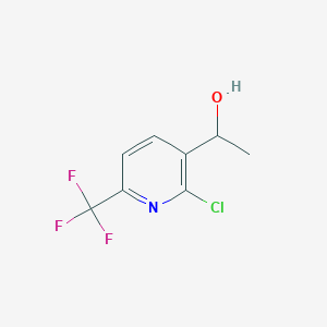 1-[2-Chloro-6-(trifluoromethyl)pyridin-3-yl]ethanol