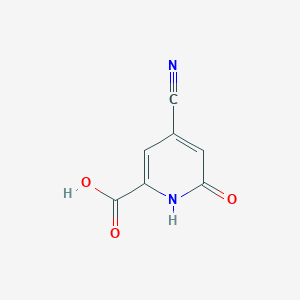 molecular formula C7H4N2O3 B13436504 4-Cyano-6-hydroxypyridine-2-carboxylic acid 