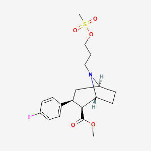 methyl (1R,2S,3S,5S)-3-(4-iodophenyl)-8-(3-methylsulfonyloxypropyl)-8-azabicyclo[3.2.1]octane-2-carboxylate