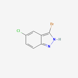 molecular formula C7H4BrClN2 B1343652 3-溴-5-氯-1H-吲唑 CAS No. 885521-43-7