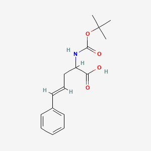 (4E)-2-{[(tert-Butoxy)carbonyl]amino}-5-phenylpent-4-enoic acid