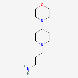 molecular formula C12H25N3O B13436553 3-(4-Morpholinopiperidin-1-yl)propan-1-amine 