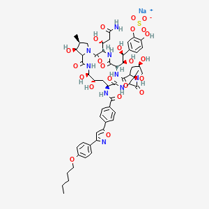 molecular formula C56H70N9NaO23S B13436556 Micafungin Sodium Stereoisomer 