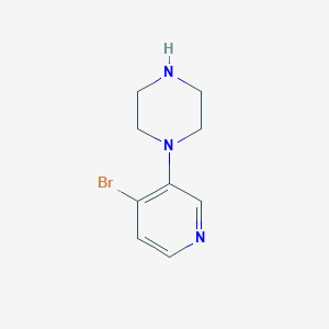 molecular formula C9H12BrN3 B13436579 1-(4-Bromopyridin-3-yl)piperazine 