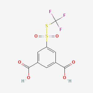 5-{[(Trifluoromethyl)sulfanyl]sulfonyl}benzene-1,3-dicarboxylic acid