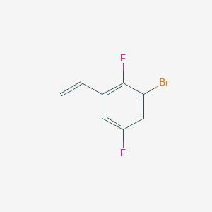 molecular formula C8H5BrF2 B13436625 3-Bromo-2,5-difluorostyrene 