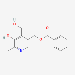 molecular formula C15H15NO4 B13436659 Pyridoxol-3-benzoate 