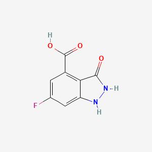 molecular formula C8H5FN2O3 B1343667 6-氟-3-羟基-1H-吲唑-4-羧酸 CAS No. 885521-93-7
