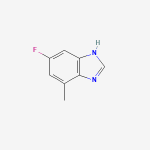 molecular formula C8H7FN2 B13436679 6-fluoro-4-methyl-1H-benzimidazole 