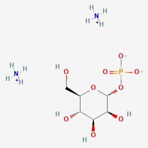 molecular formula C6H19N2O9P B13436695 Ammonium (2R,3S,4S,5S,6R)-3,4,5-trihydroxy-6-(hydroxymethyl)tetrahydro-2H-pyran-2-yl phosphate 