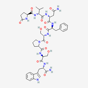 molecular formula C45H59N11O12 B13436702 Adipokinetic Hormone (Anax Imperator Mauricianus) 