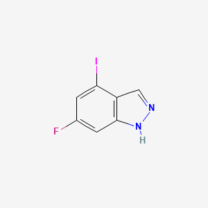 molecular formula C7H4FIN2 B1343674 6-氟-4-碘-1H-吲唑 CAS No. 887567-89-7